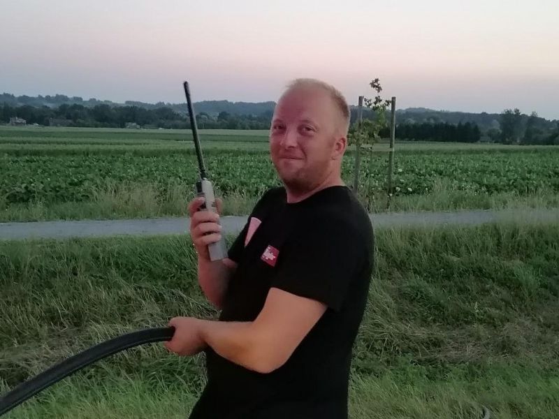 Ivan Zeman, zapovjednik Dobrovoljnog vatrogasnog društva Poljana