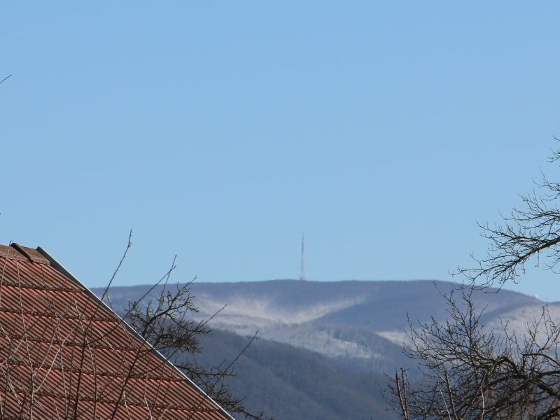 pogled na Brezovo Polje, najviši vrh Psunja i Slavonije, iz Lipika