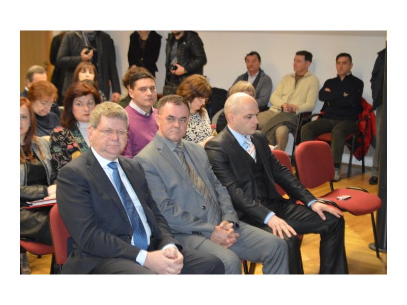 Ministar Mirando Mrsić, župan Alojz Tomašević i zamjenik gradonačelnika Darko Puljašić
