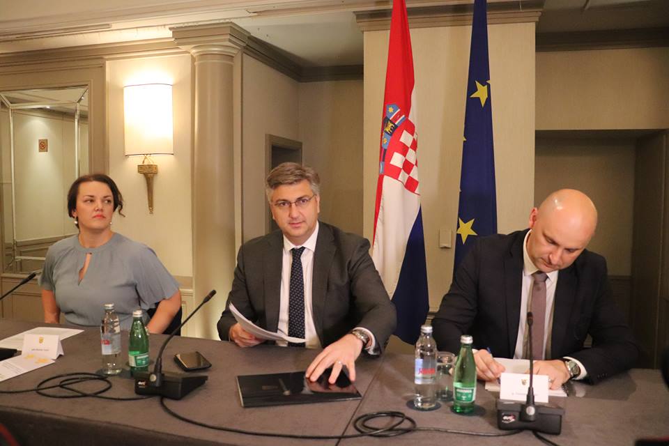 Matilda Copić, Andrej Plenković i Tomislav Tolušić
