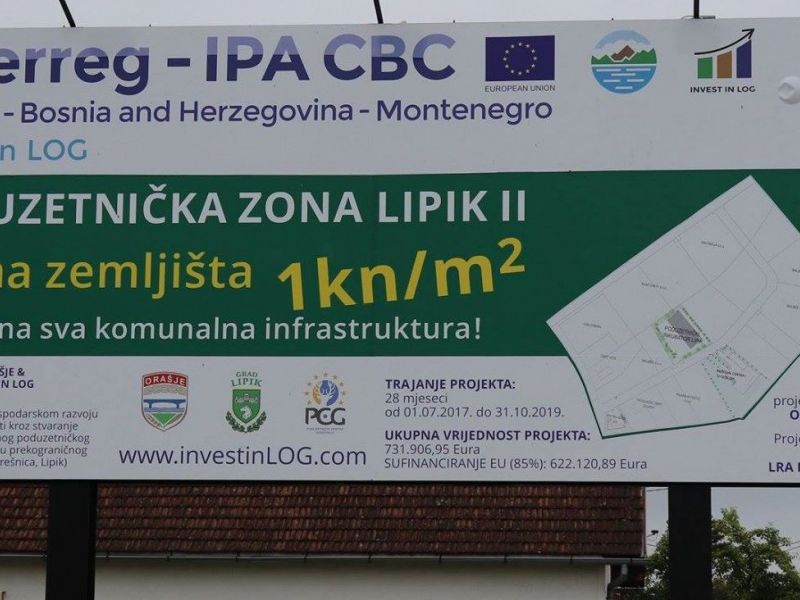 Slika 2. reklamni pano za promociju PZ Lipik II