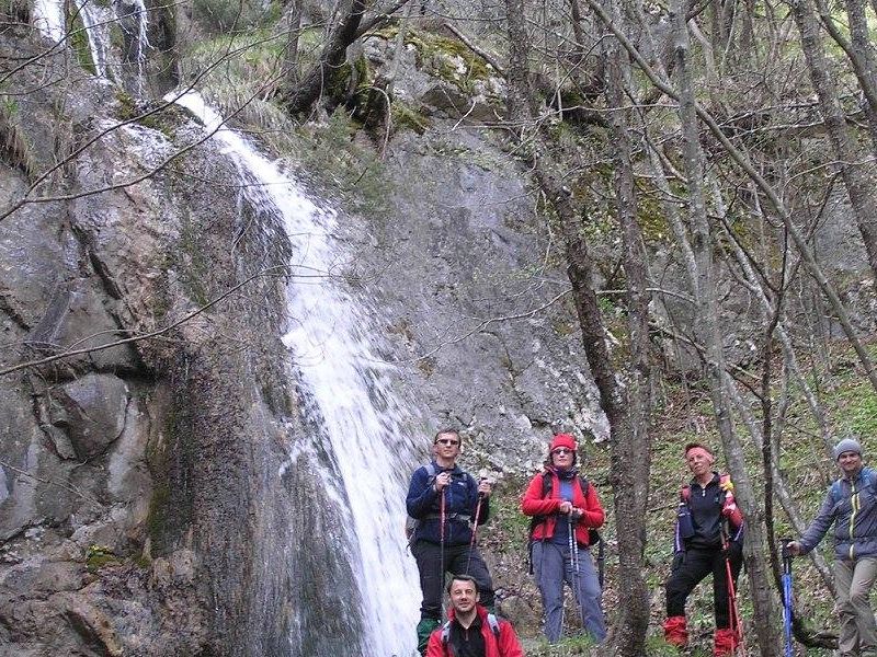 Slap Sopot iznad zaseoka Sopote pokraj Sošica u Žumberku