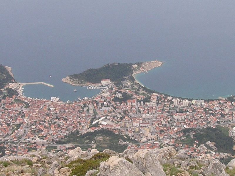 Pogled s Vošca na Makarsku