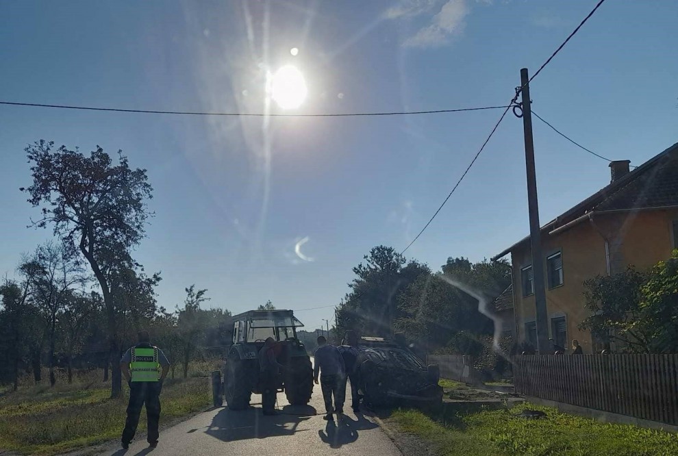Prometna nesreća u Brezinama / Foto: čitatelj Compasa