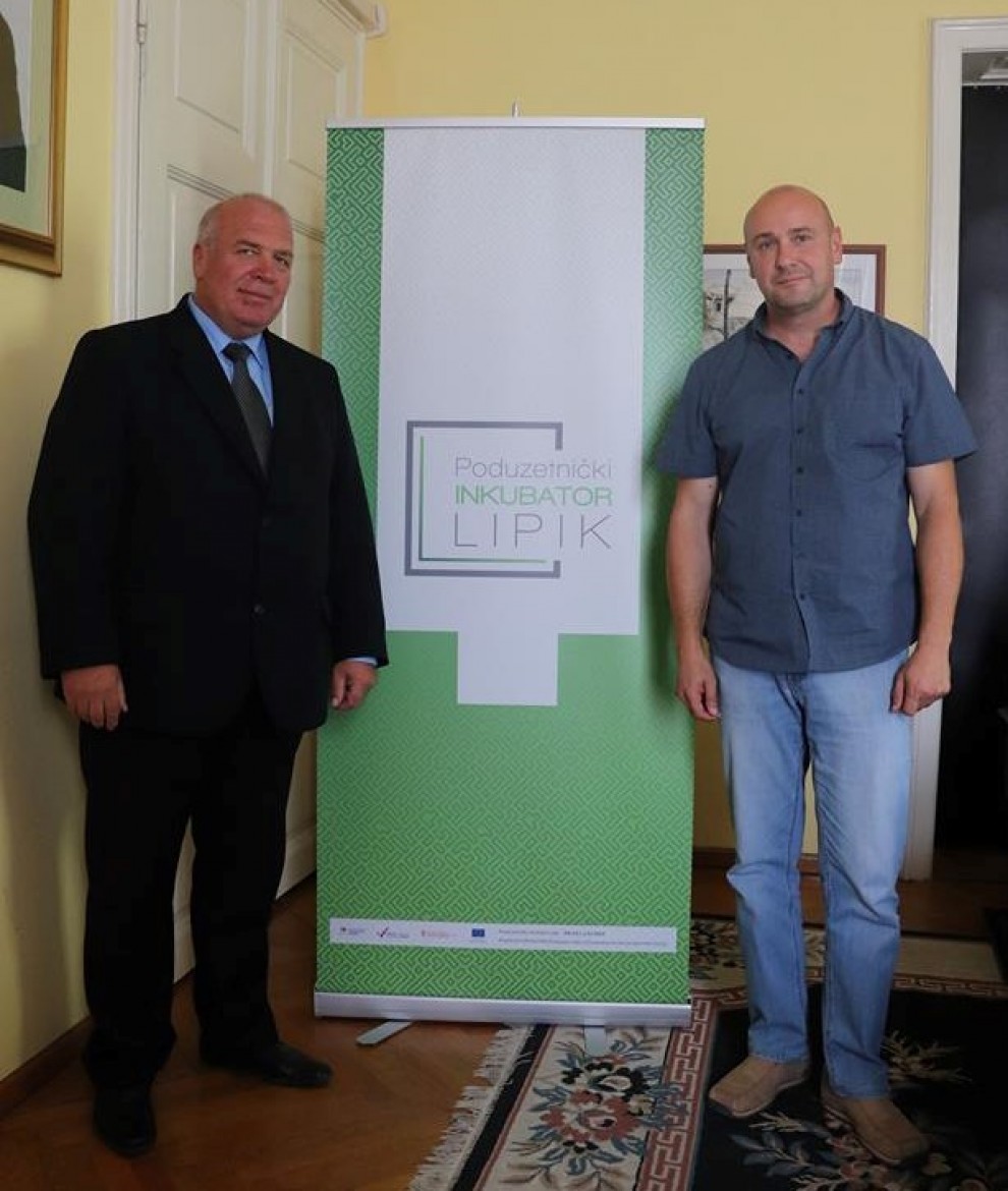 Gradonačelnik Lipika Vinko Kasana i Stjepan Posavec, direktor tvrtke Maksim IV d.o.o.